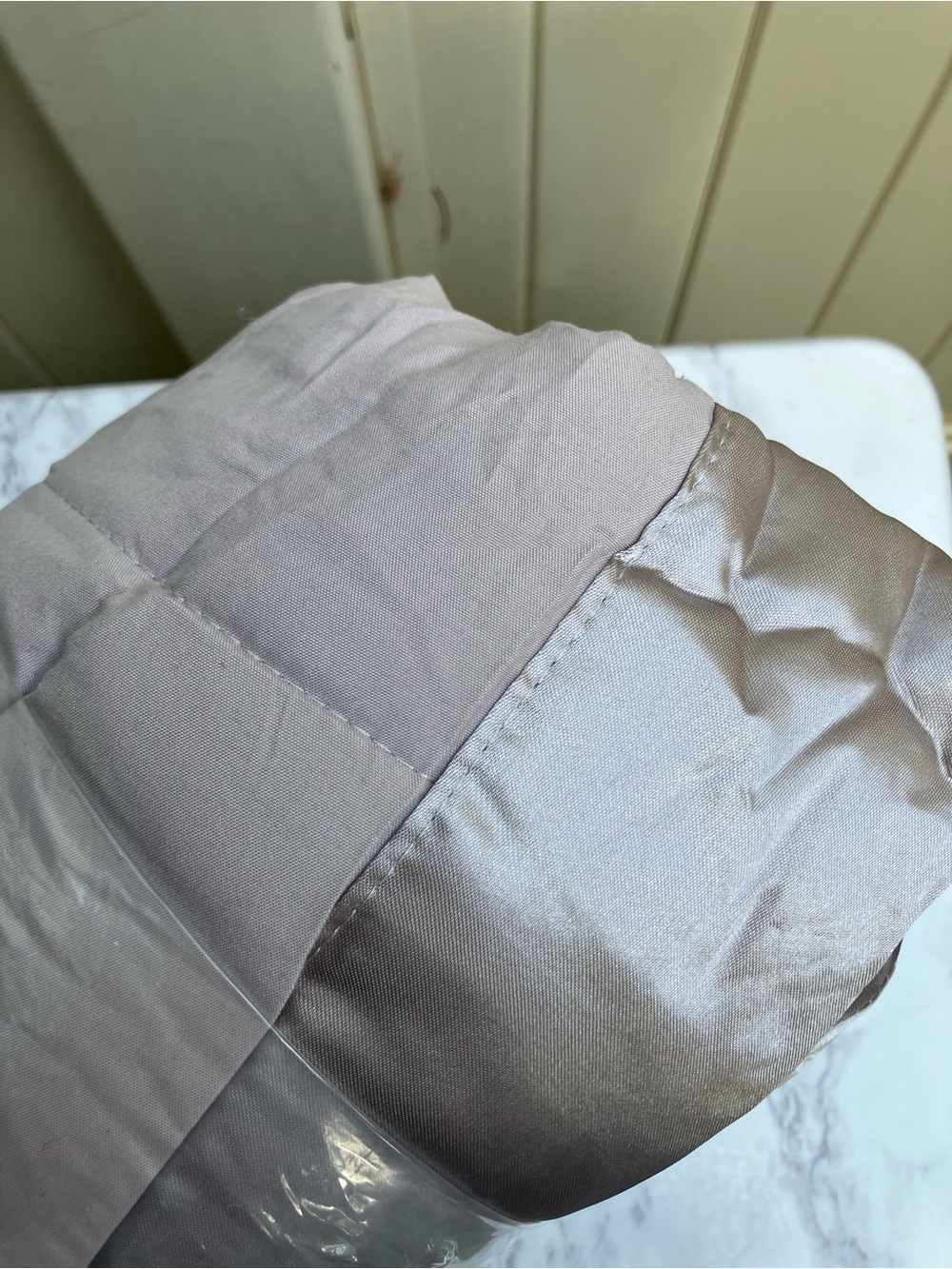 Madison Park down alternative blanket taupe NWT lightweight cozy fall - Picture 5 of 7